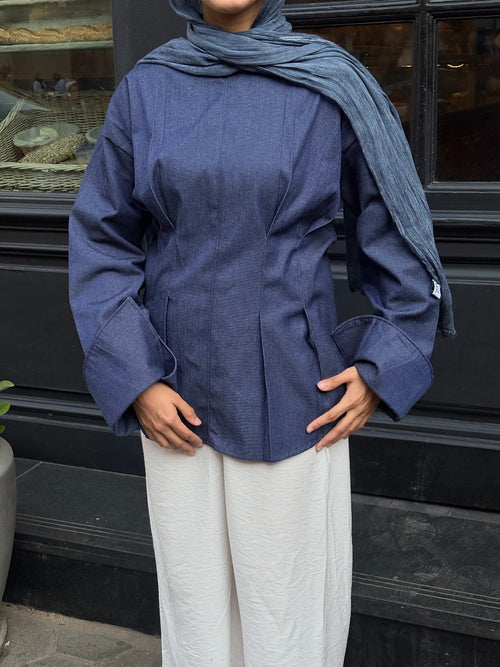 Aurelia Denim Blouse ✨