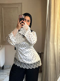 The Polka Dot Lace Blouse•