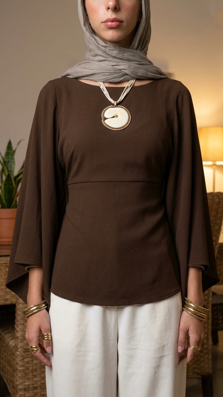 Butterfly Cape Blouse